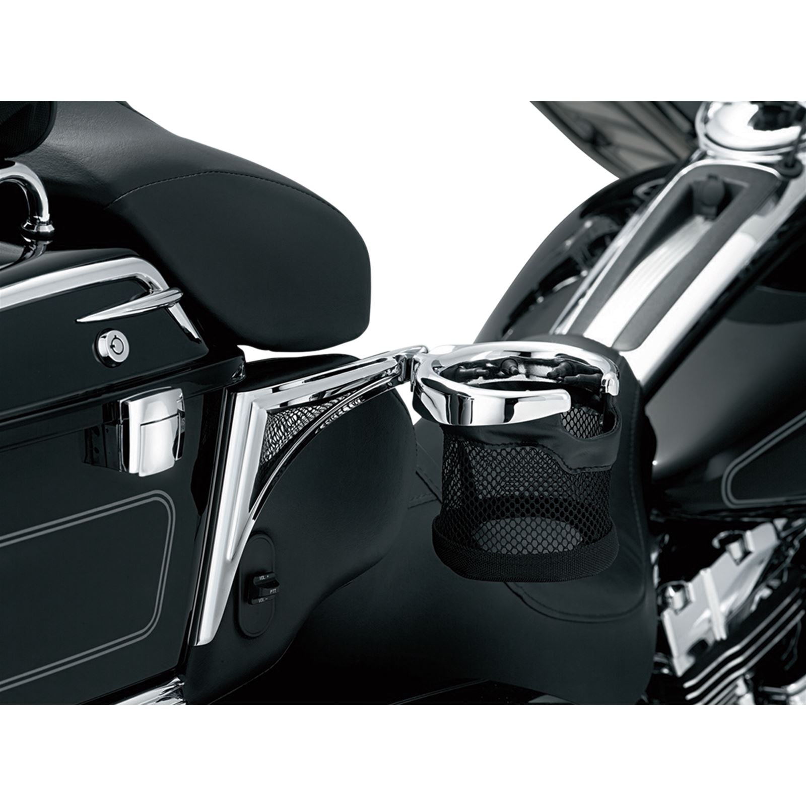 Kuryakyn Right-Side Drink Holder Basket 1482_410692