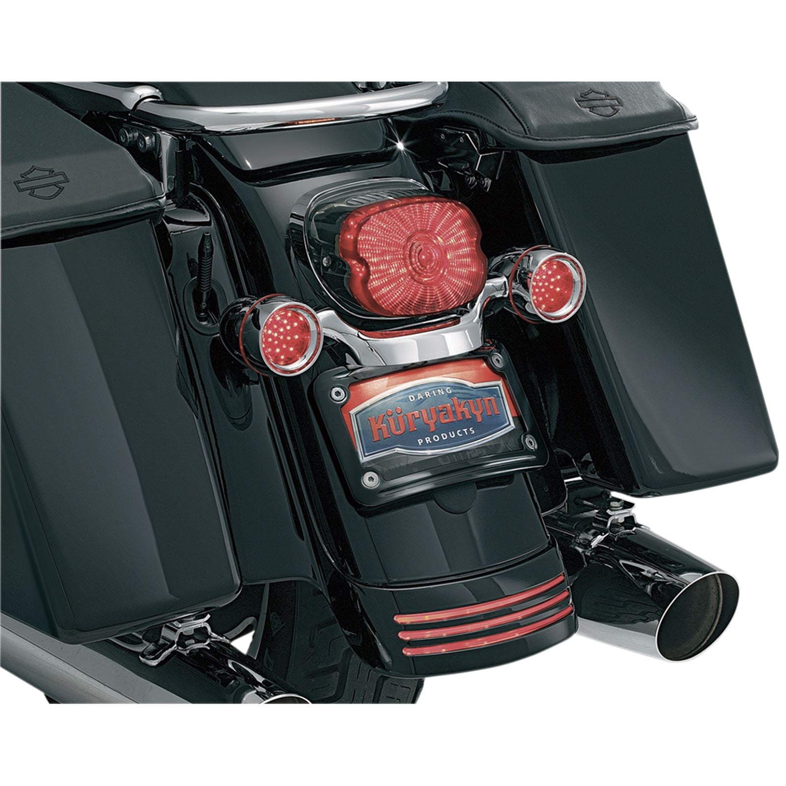 Kuryakyn Plate Curved FLHX Black 3149_412620