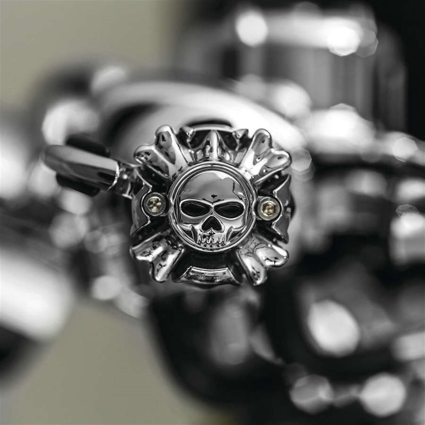 Kuryakyn Replacement Zombie Accessories Zombie Emblem (Pr.) Grips with Throttle Boss 6278_100817