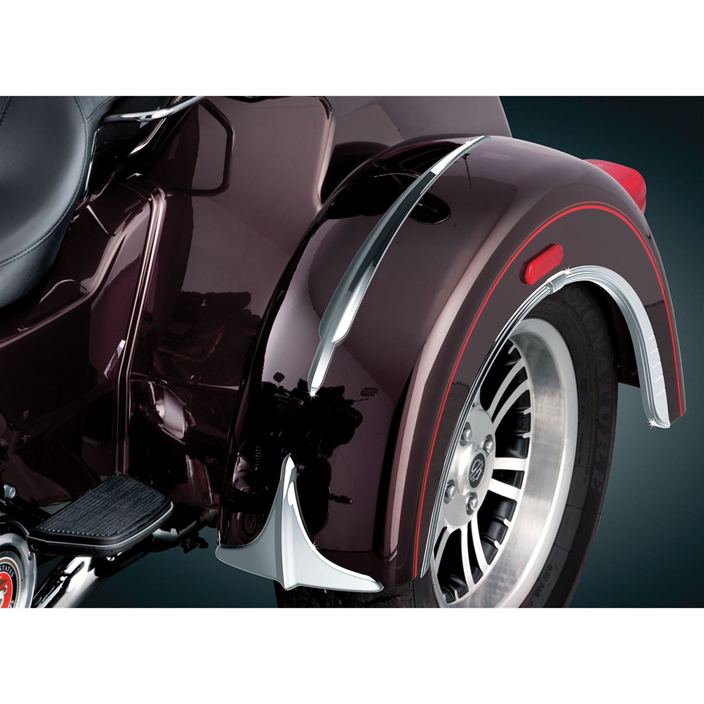 Kuryakyn Top Fender Accents - Chrome 7216_411608