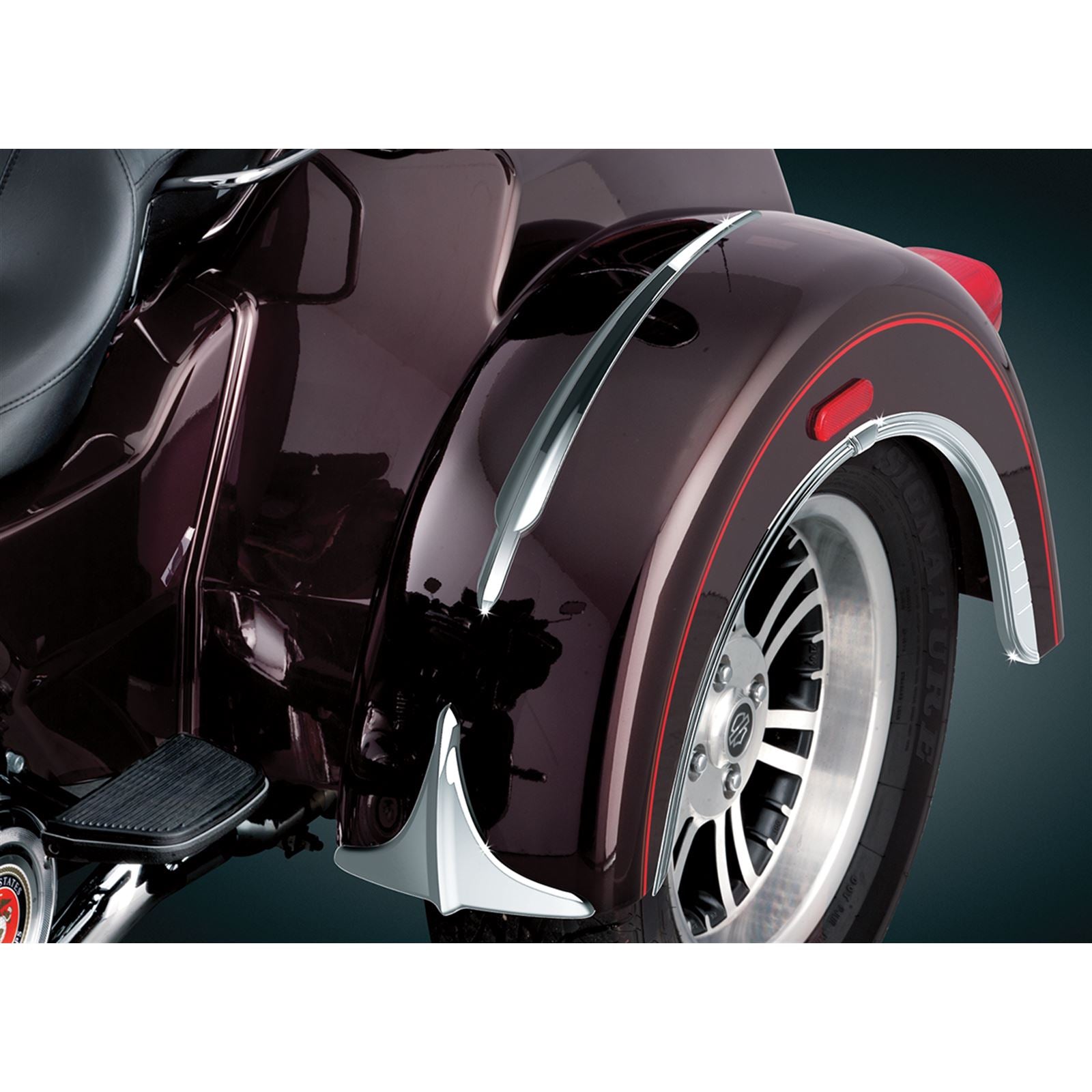 Kuryakyn Top Fender Accents - Chrome 7216_411608