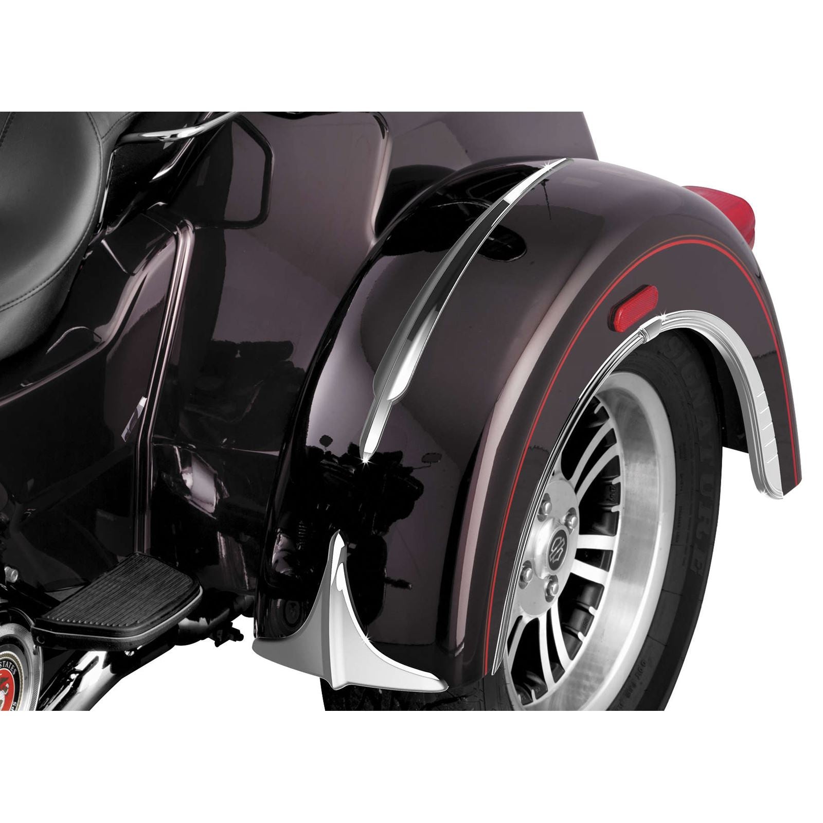 Kuryakyn Leading Edge Rear Fender Accents for Trikes 7217_100834