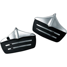 Kuryakyn Rear Mud Flaps - Chrome/Black 7220_411643
