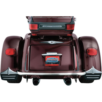 Kuryakyn Rear Mud Flaps - Chrome/Black 7220_411645