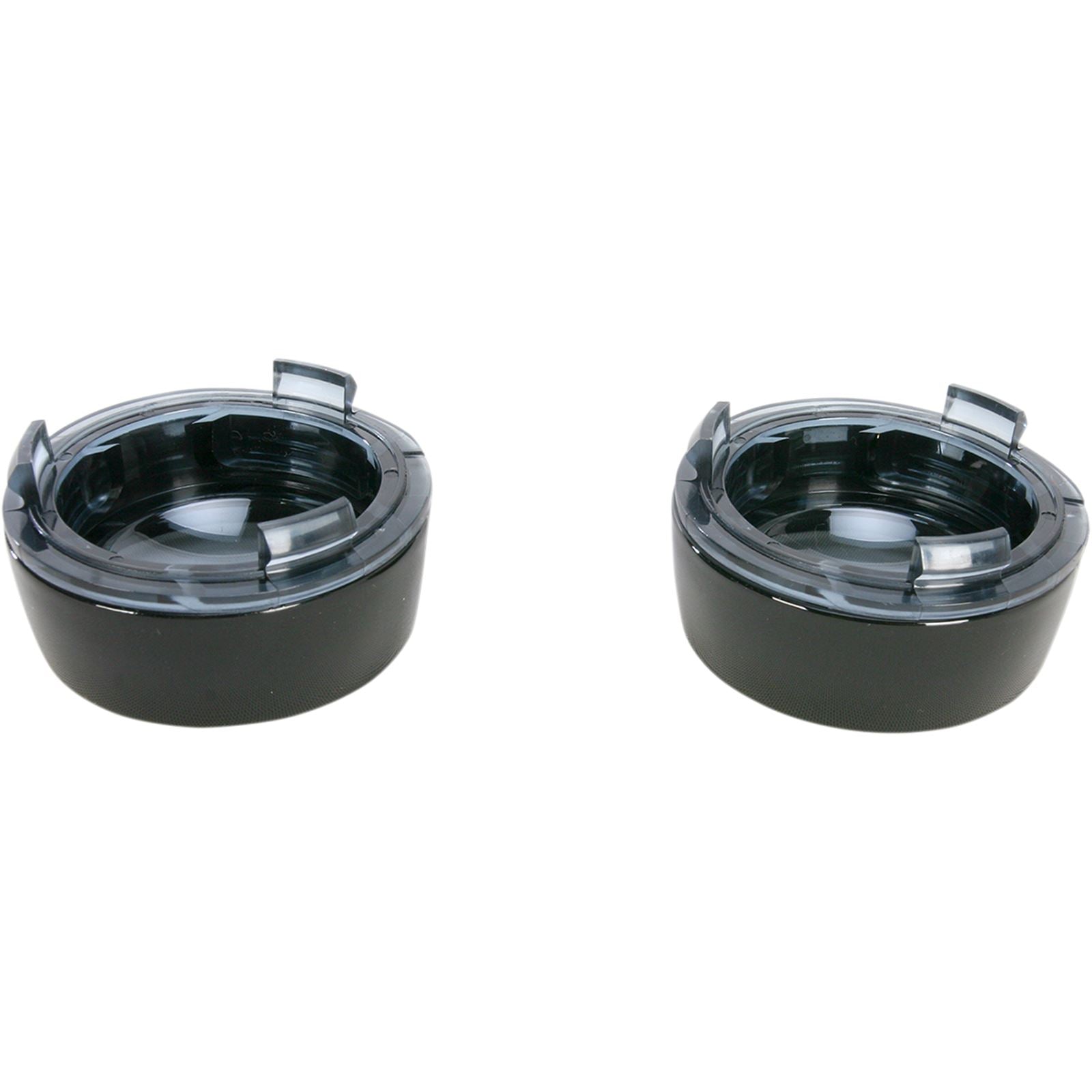 Kuryakyn Deep-Dish Bezels w/Smoke Lens for Bullet Turn Signals For HD 00-20 OPEN-BOX 5480_1493700