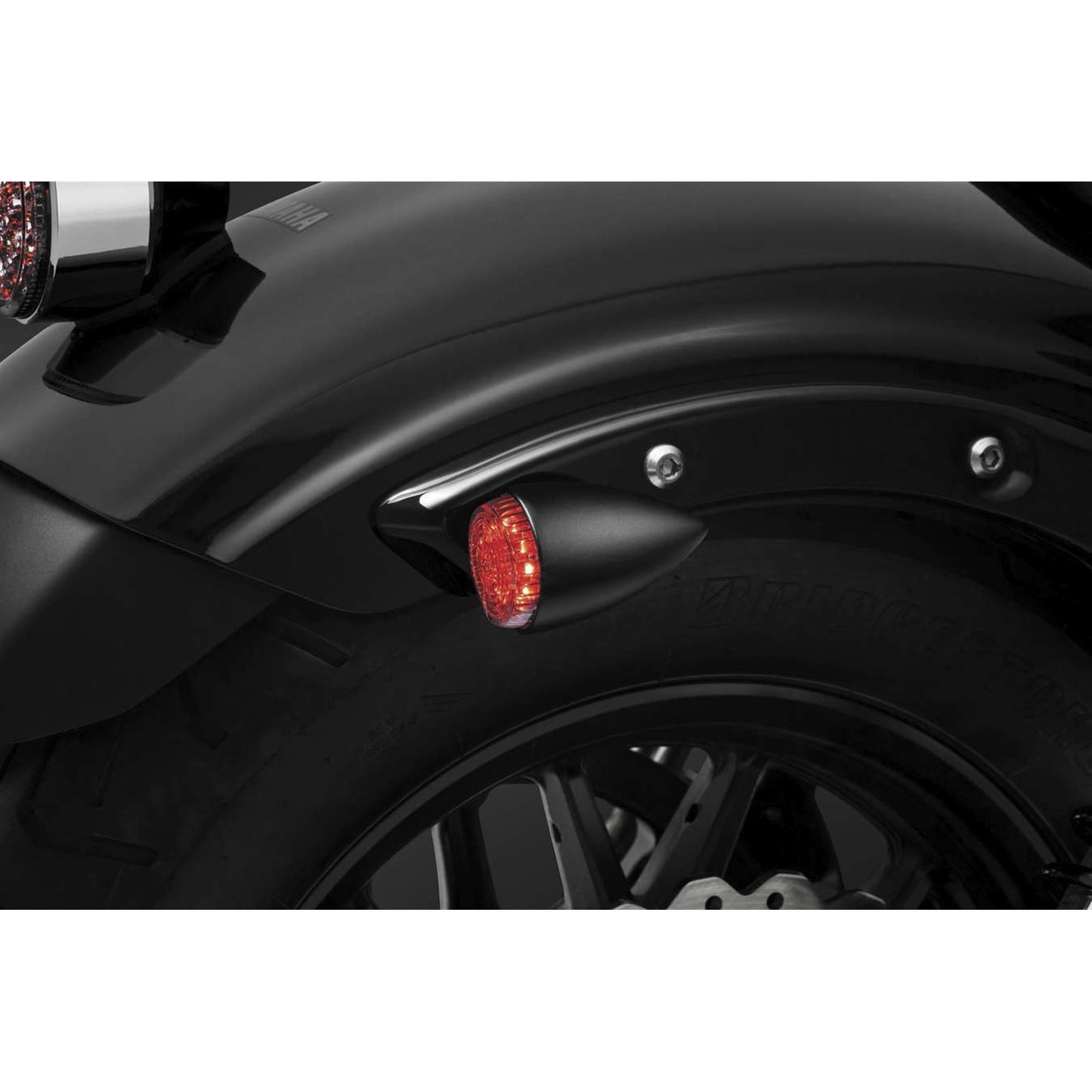 Kuryakyn Torpedo Light - Black/Red - ECE 2509_101191