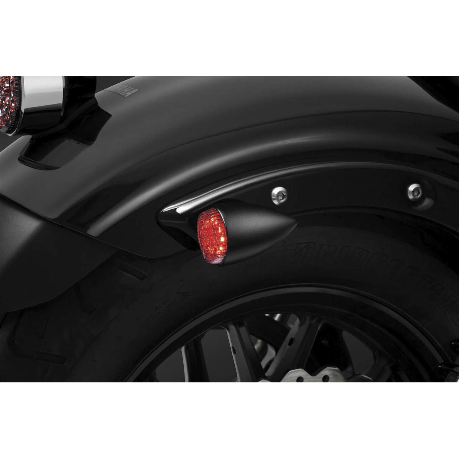 Kuryakyn Torpedo Light - Black/Red - ECE 2509_101191