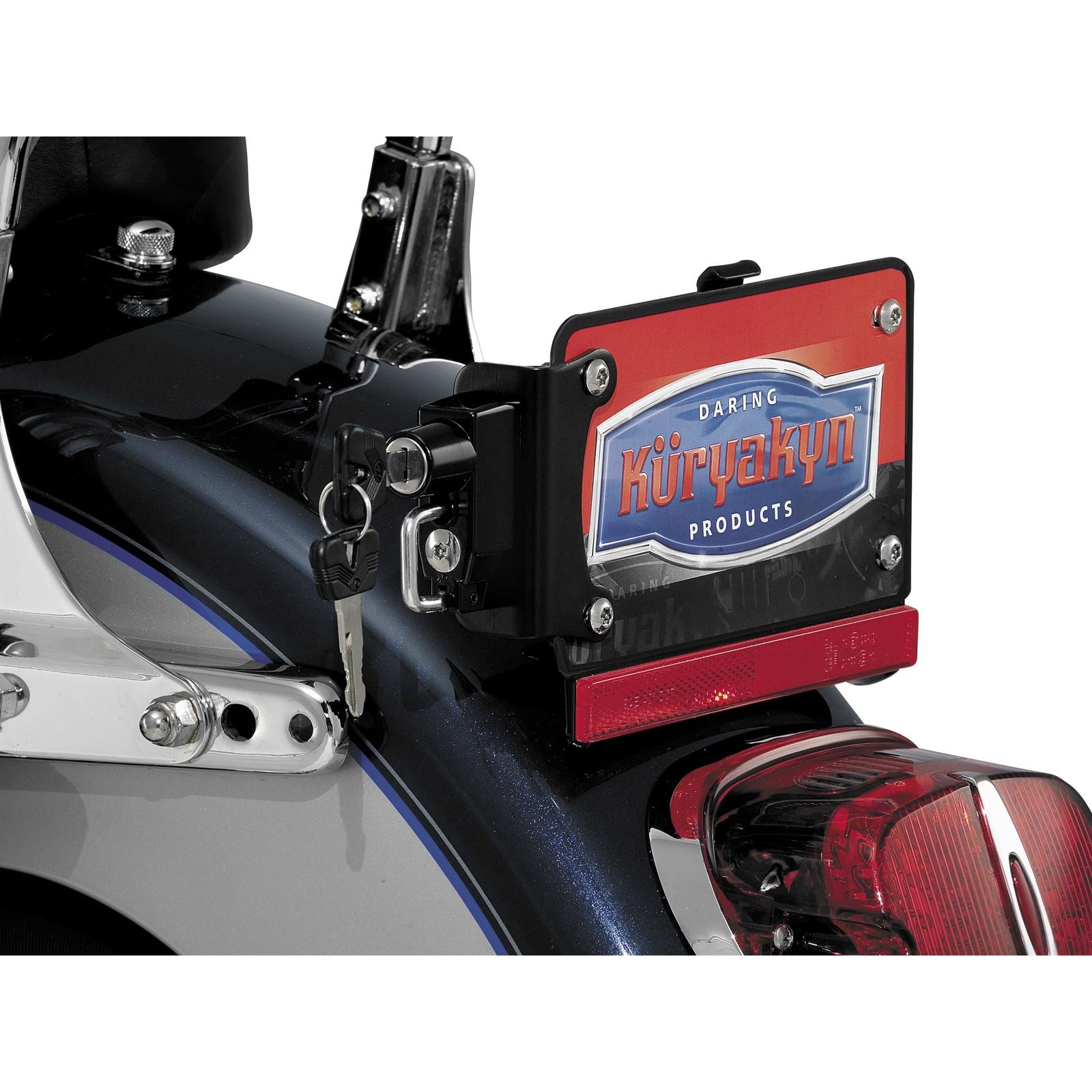 Kuryakyn License Plate Frame with Mount Lock 4248_101200