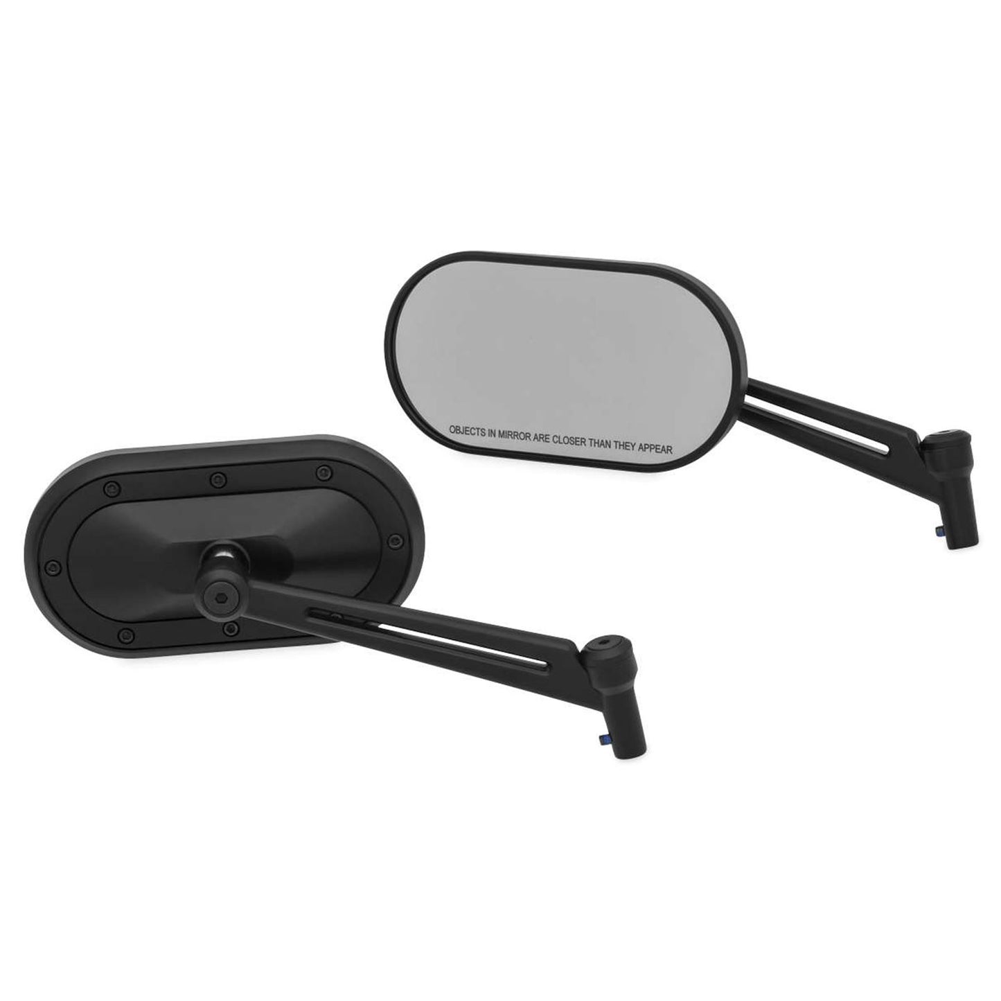 Kuryakyn Heavy Industry Mirrors - Black Satin 1737_101401