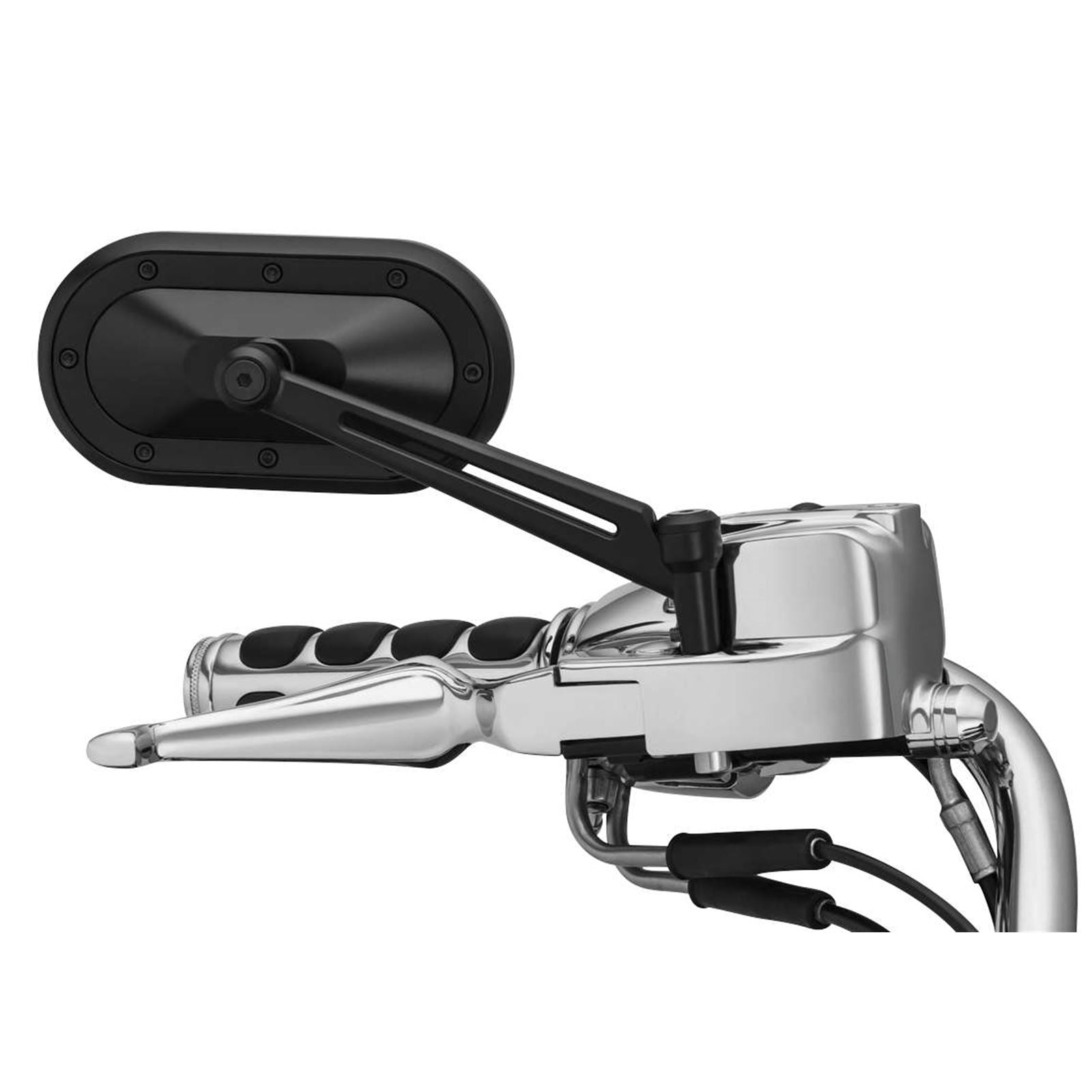 Kuryakyn Heavy Industry Mirrors - Black Satin 1737_101402