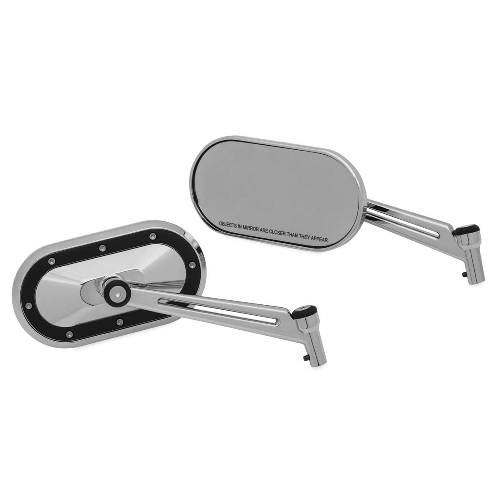 Kuryakyn Heavy Industry Mirrors Chrome/Black 1765_101405