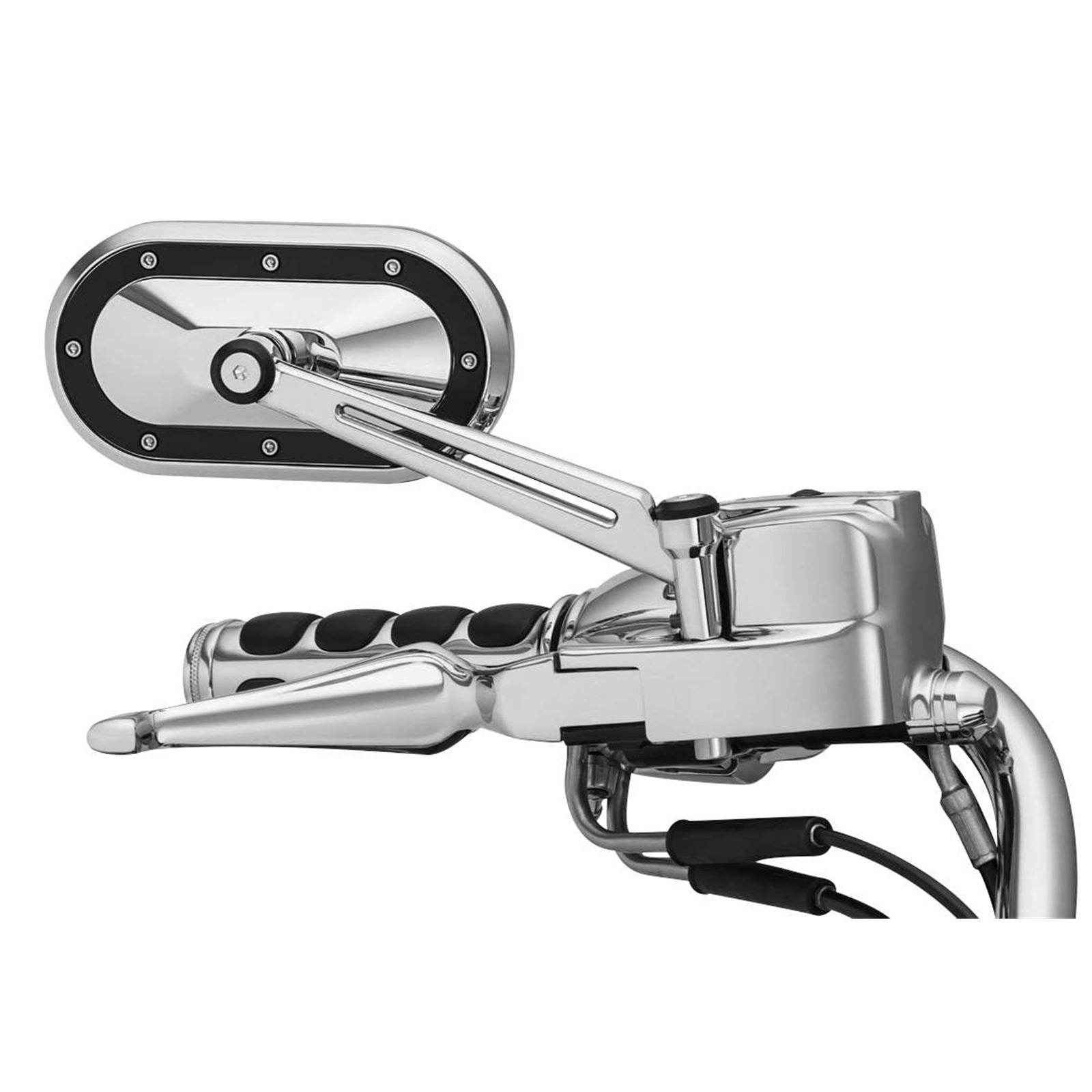 Kuryakyn Heavy Industry Mirrors Chrome/Black 1765_101406
