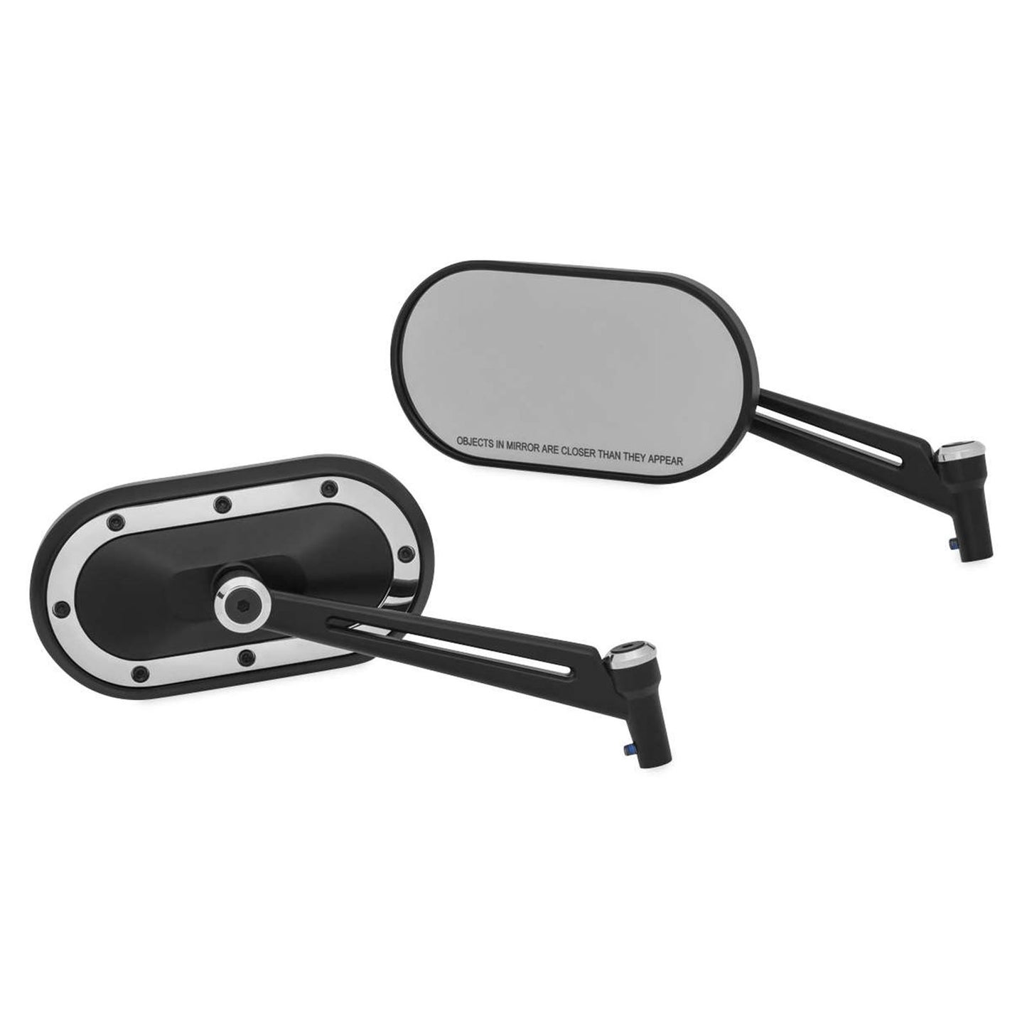 Kuryakyn Heavy Industry Mirrors - Black/Chrome 1766_101407