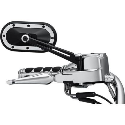 Kuryakyn Heavy Industry Mirrors - Black/Chrome 1766_411034