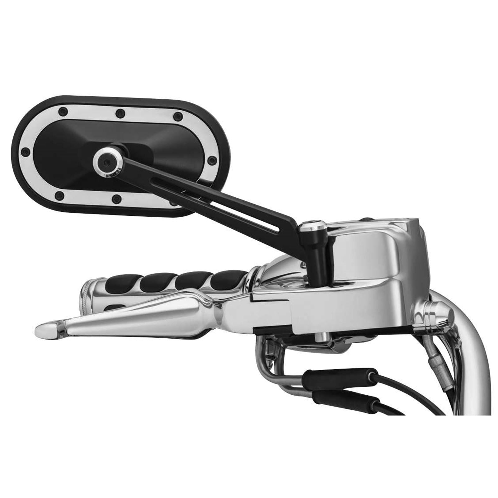 Kuryakyn Heavy Industry Mirrors - Black/Chrome 1766_101408