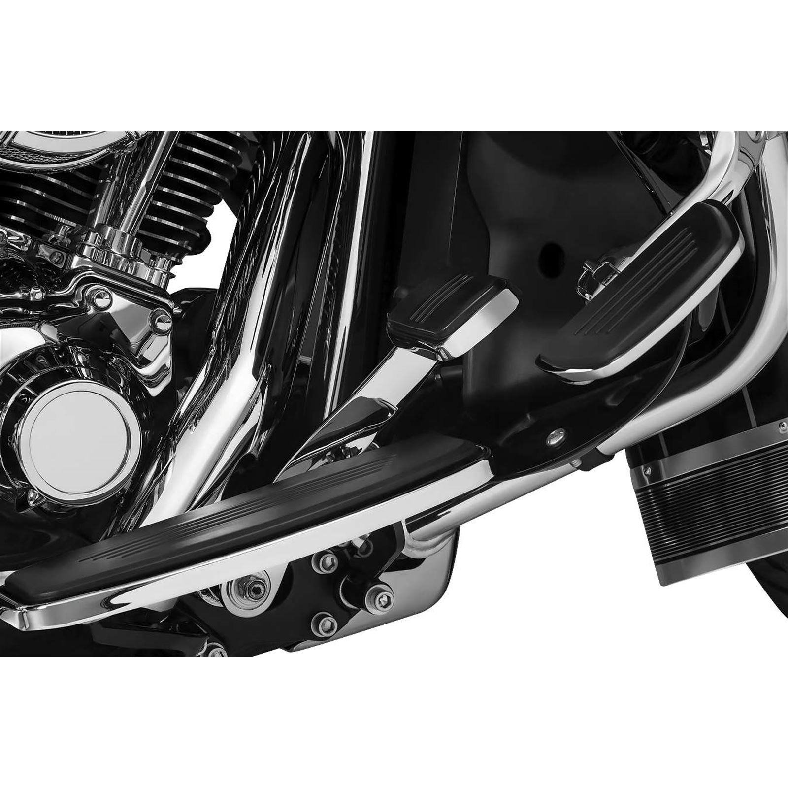 Kuryakyn Extended Brake Pedal - Chrome with Lowers 9672_101470