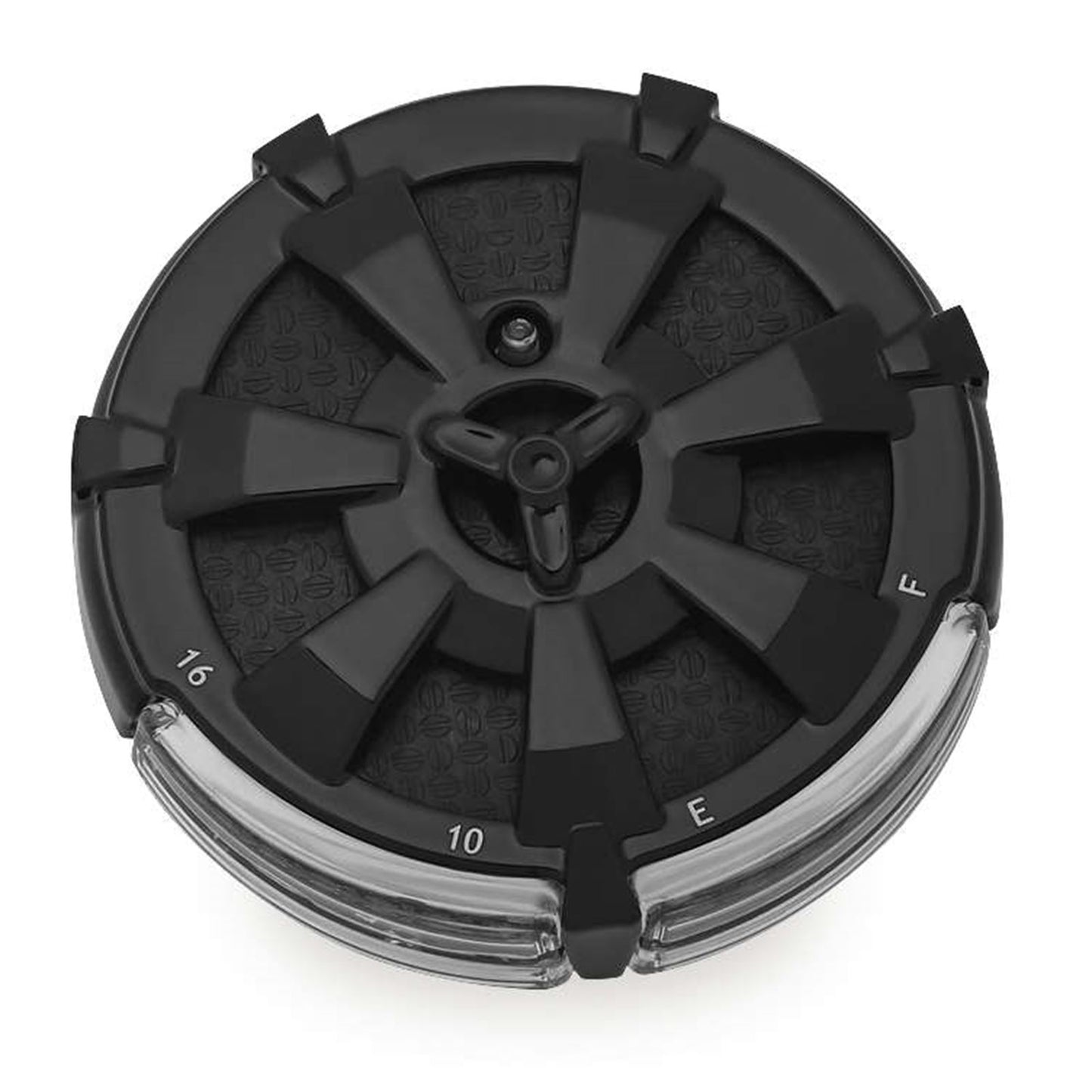 Kuryakyn Alley Cat LED Fuel and Battery Gauges - Gloss Black -  3" Diameter 7383_101587