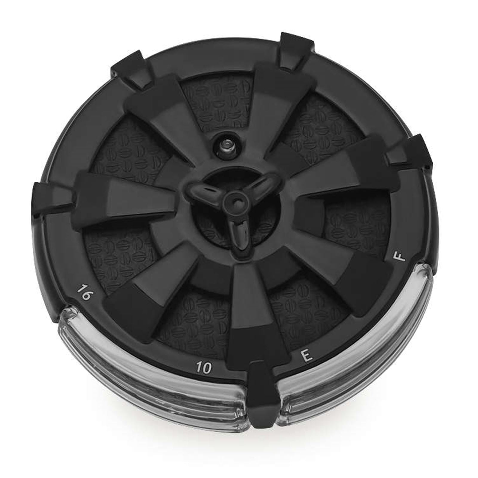 Kuryakyn Alley Cat LED Fuel and Battery Gauges - Gloss Black -  3" Diameter 7383_101587