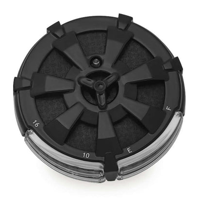 Kuryakyn Alley Cat LED Fuel and Battery Gauges - Gloss Black -  3" Diameter 7383_101587