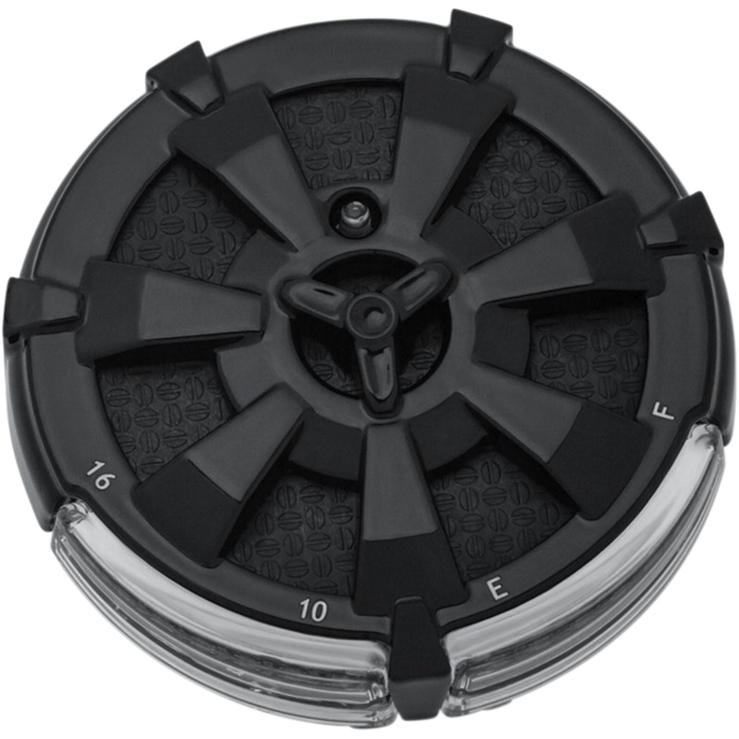 Kuryakyn Alley Cat LED Fuel and Battery Gauges - Gloss Black -  3" Diameter 7383_413140
