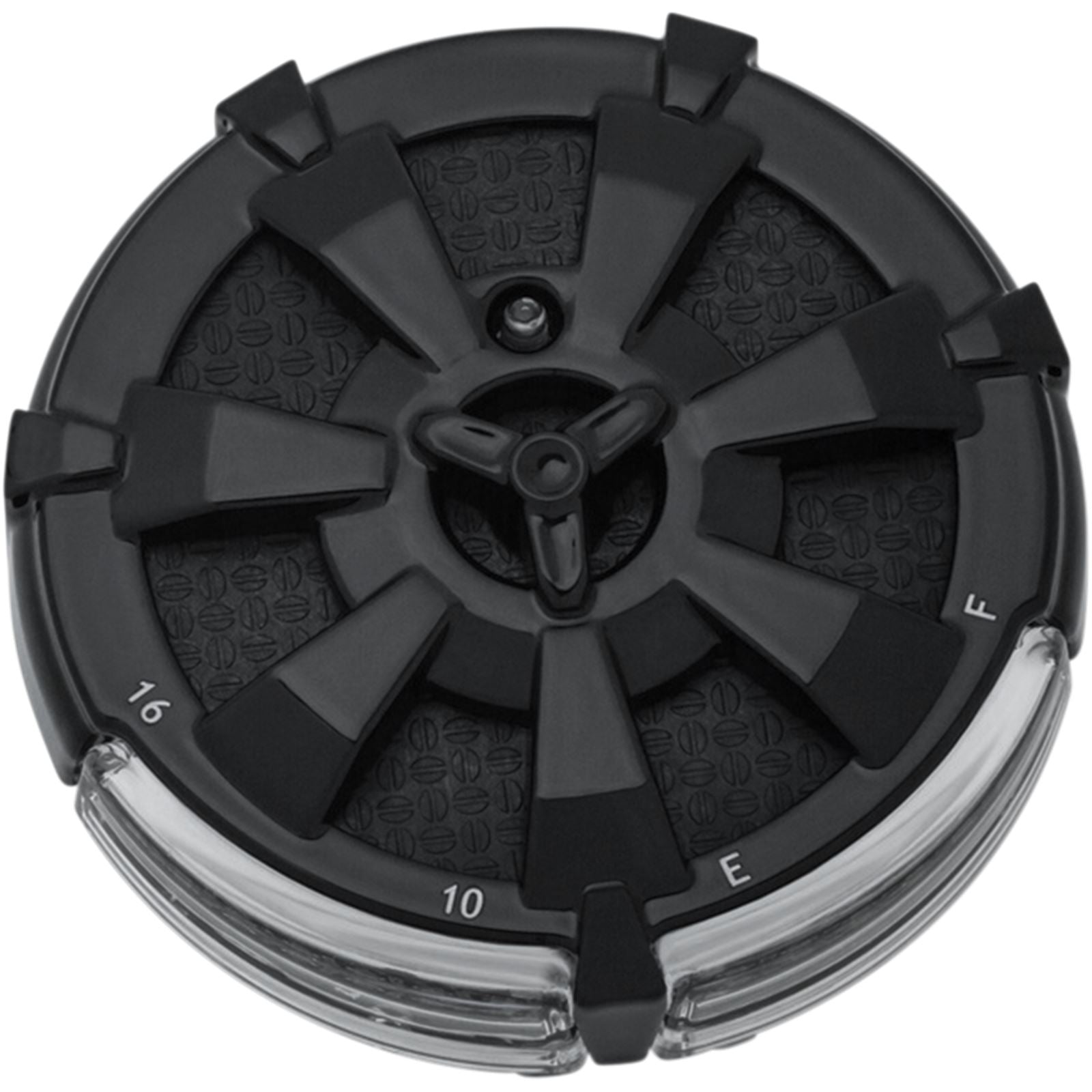 Kuryakyn Alley Cat LED Fuel and Battery Gauges - Gloss Black -  3" Diameter 7383_413140