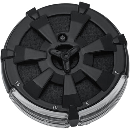 Kuryakyn Alley Cat LED Fuel and Battery Gauges - Gloss Black -  3" Diameter 7383_413140