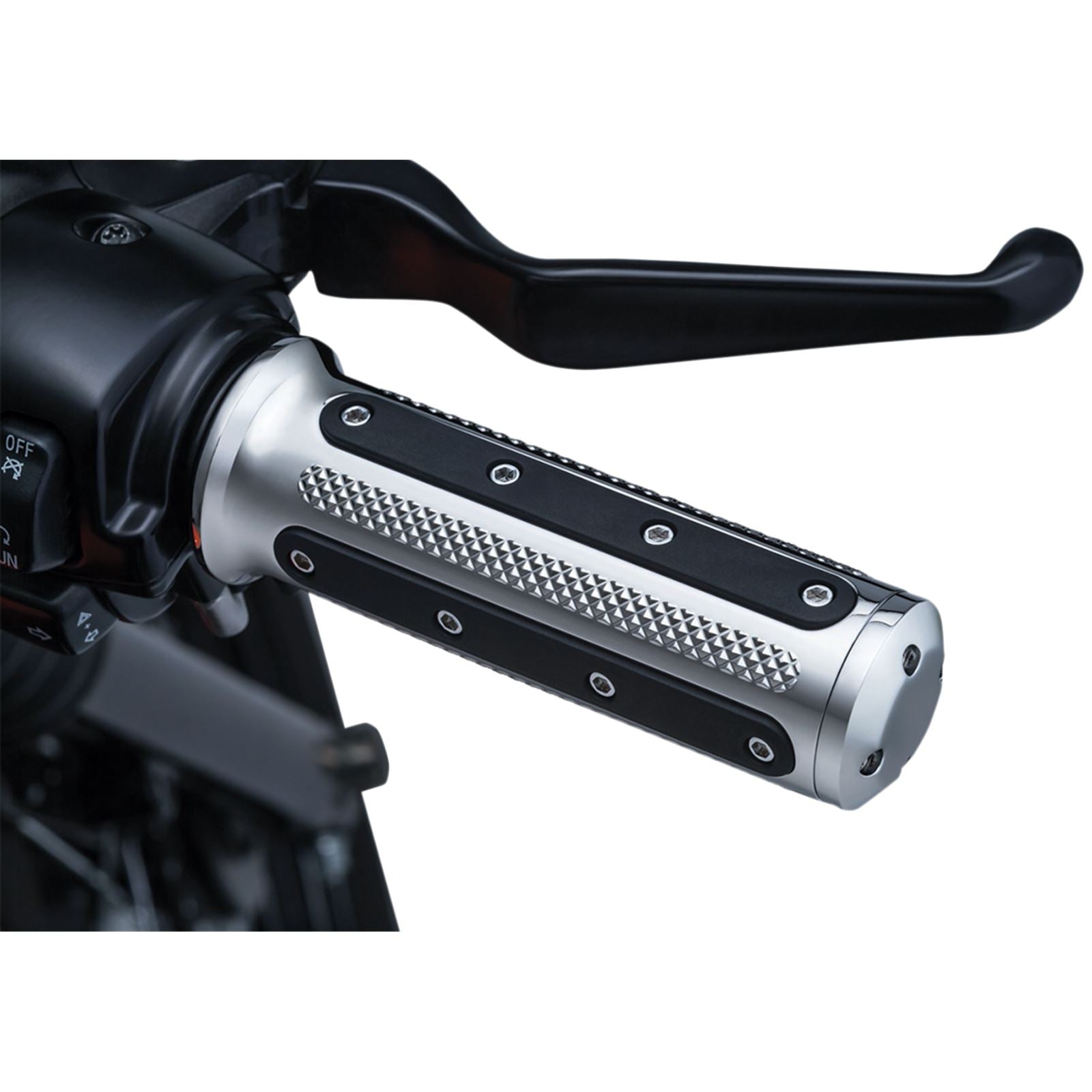 Kuryakyn Chrome Heavy Industries Grips 6120_410917