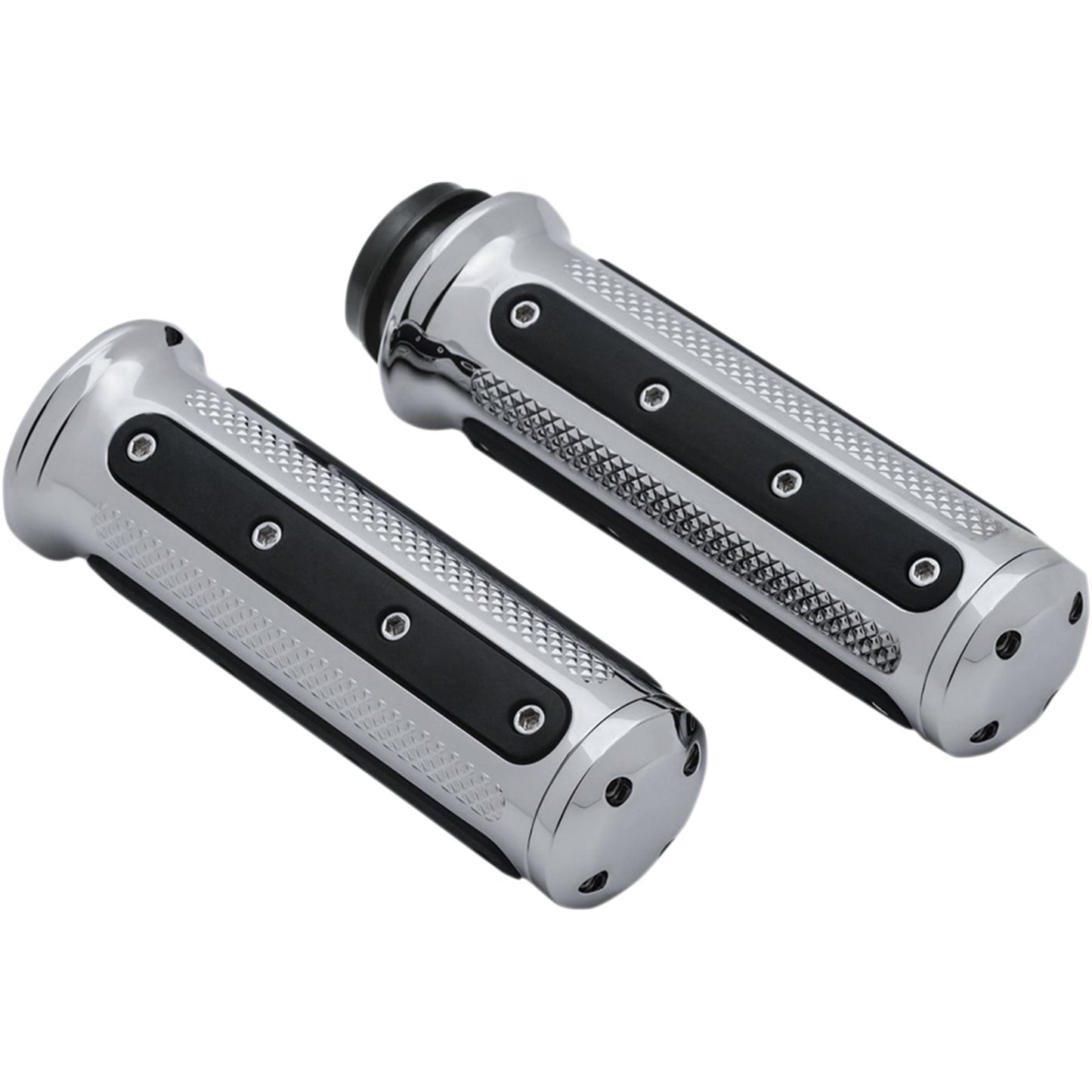 Kuryakyn Chrome Heavy Industries Grips for Throttle-by-Wire 6122_410920