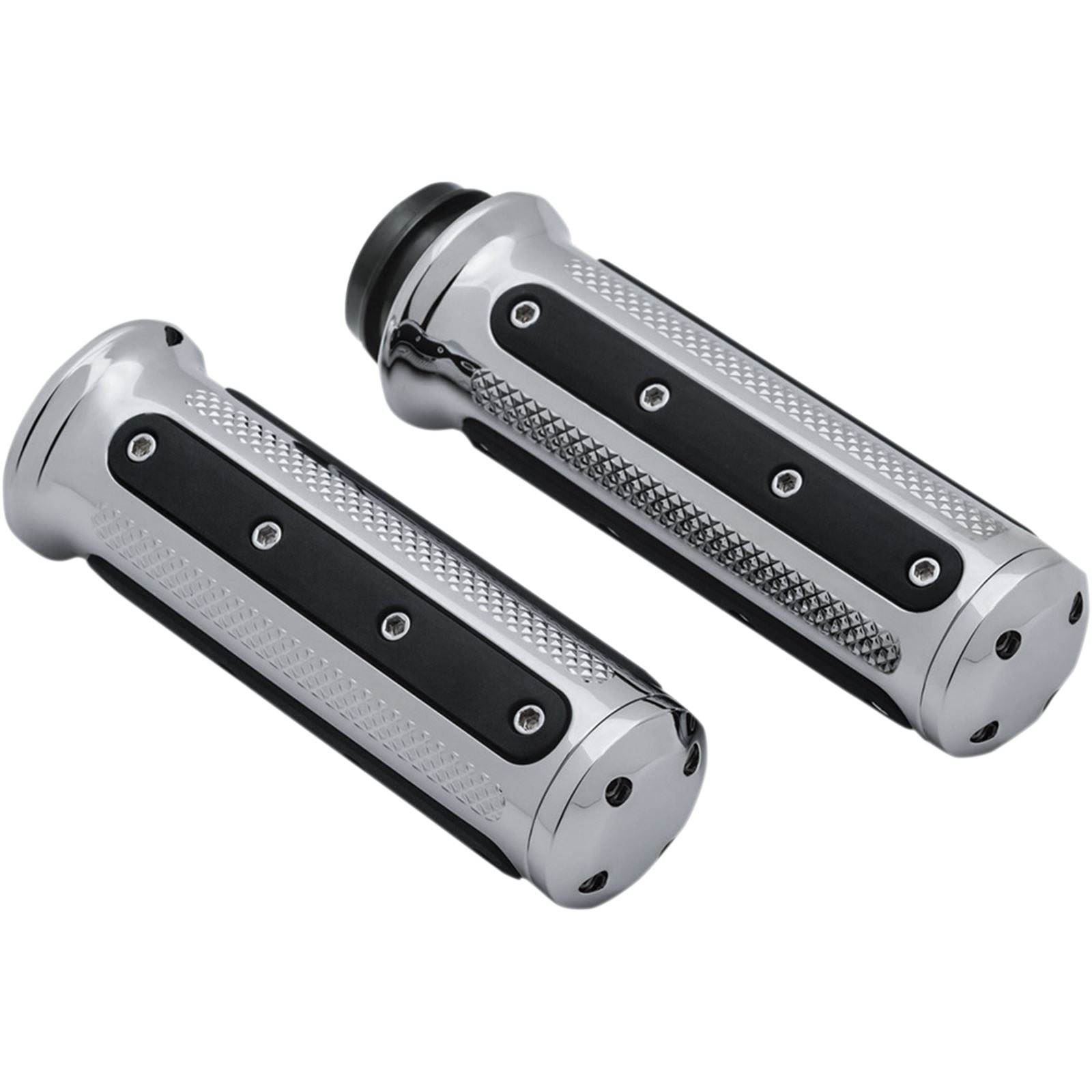 Kuryakyn Chrome Heavy Industries Grips for Throttle-by-Wire 6122_410920