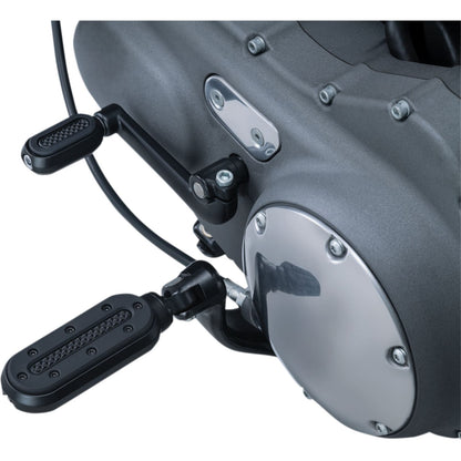 Kuryakyn Heavy Industry Footpegs with Adaptor Black 7032_412077