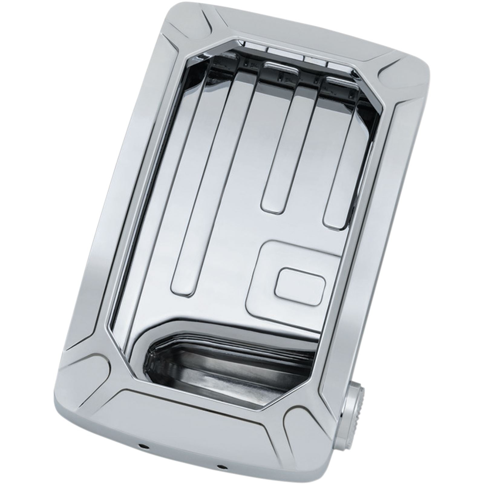 Kuryakyn Curved Vertical License Plate Mount - Chrome 3190_412661