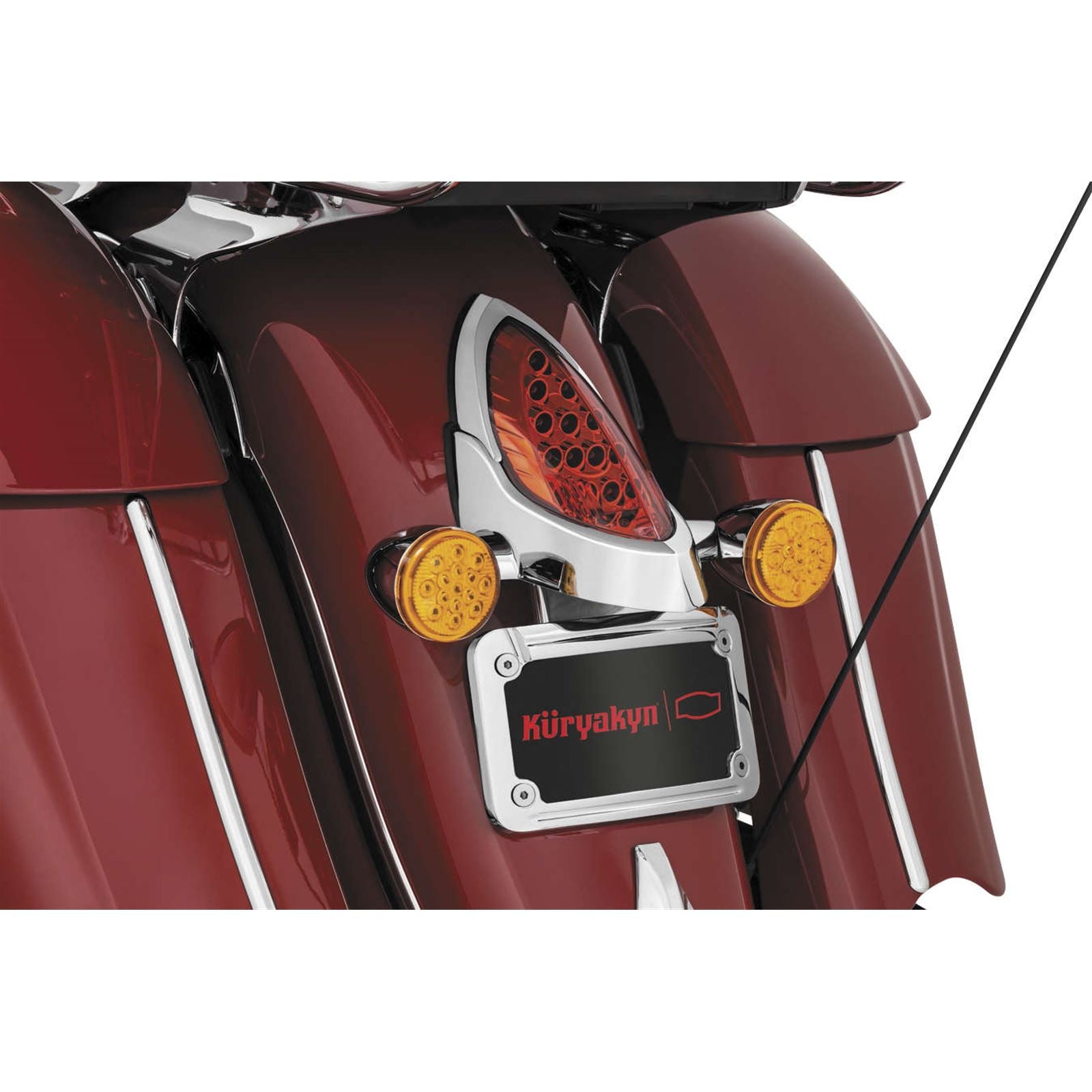 Kuryakyn Curved License Plate Frame for Indian 5699_101902