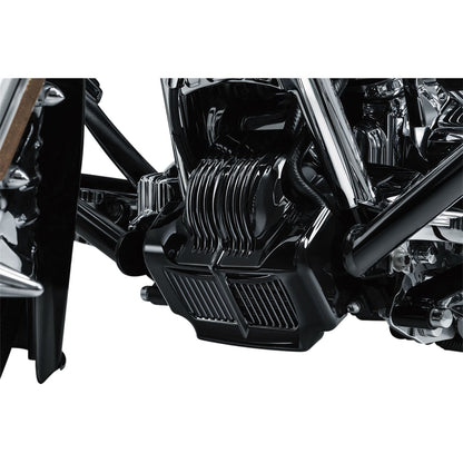 Kuryakyn Oil Cooler Cover for Harley FLH/ FLR/ FLT '11-16 - Black 7690_411140