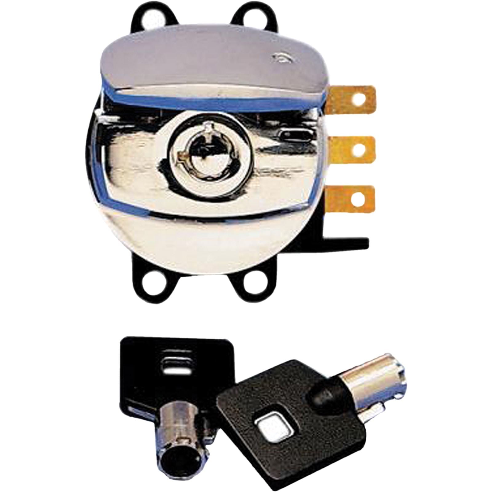 Harddrive Ignition Switch - Chrome for Harley Davidson - FXST/FLST 27-041_102016