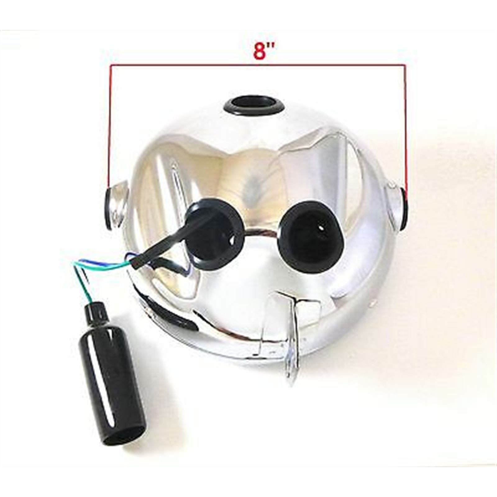2FastMoto 7" Complete Headlight 12 Volt Side Mount - Chrome for Yamaha  584-84310-60-00_668142