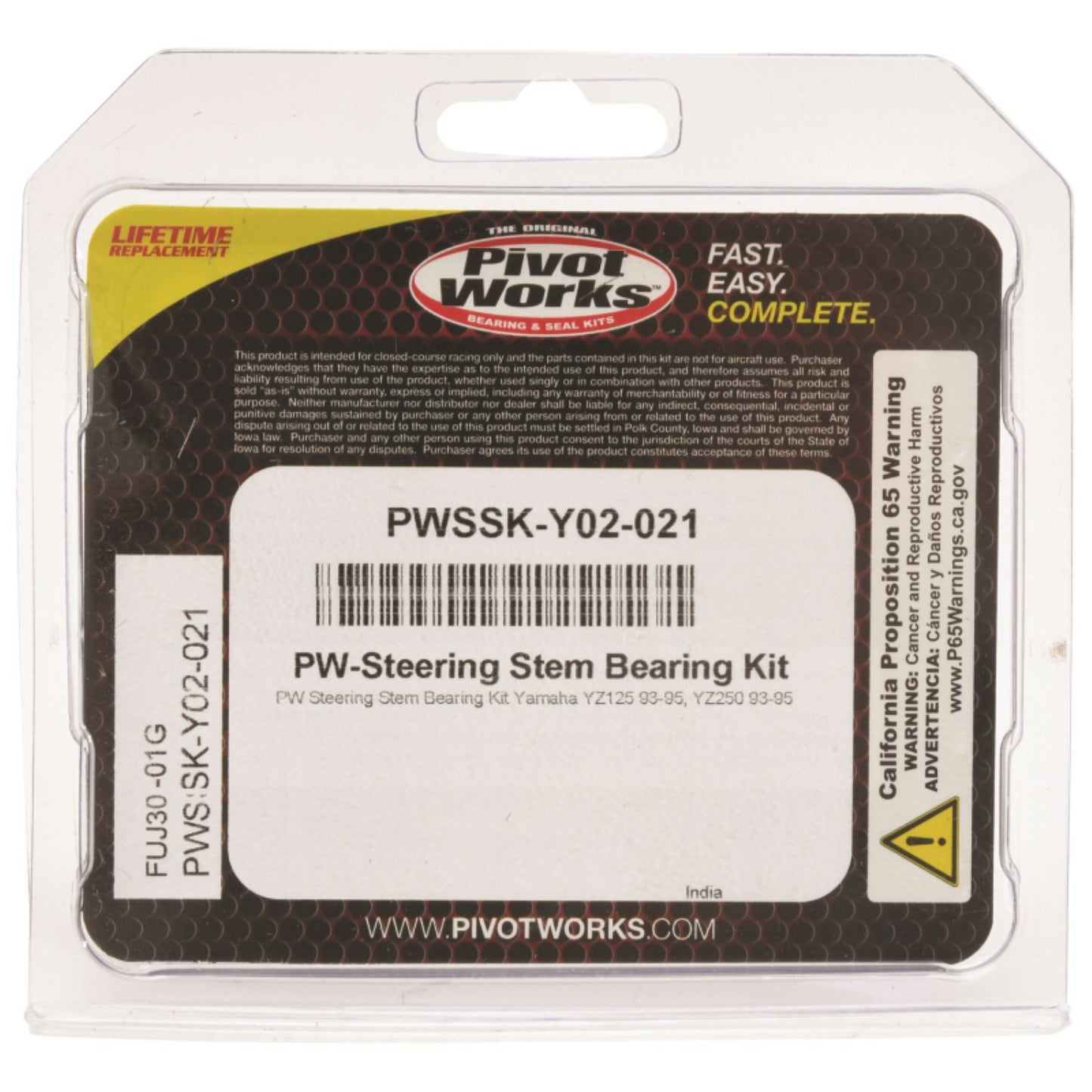 Pivot Works Steering Stem Bearing Kit for Yamaha Bike PWSSK-Y02-021_1690739