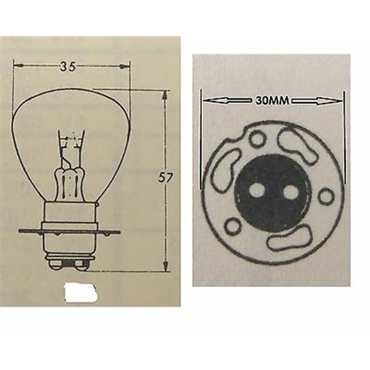 2FastMoto 12 Volt 35/35 Watt Headlight Bulb 2/Pack for Honda 34901-216-000 /a5676h_665653