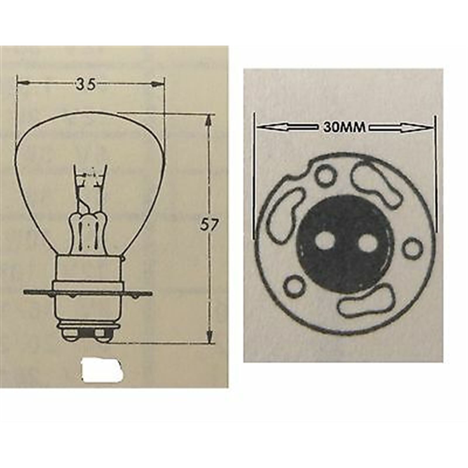 2FastMoto 12 Volt 35/35 Watt Headlight Bulb 2/Pack for Honda 34901-216-000 /a5676h_665653