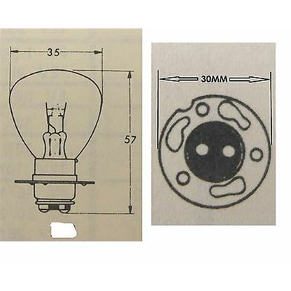 2FastMoto 12 Volt 35/35 Watt Headlight Bulb 2/Pack for Honda 34901-216-000 /a5676h_665653