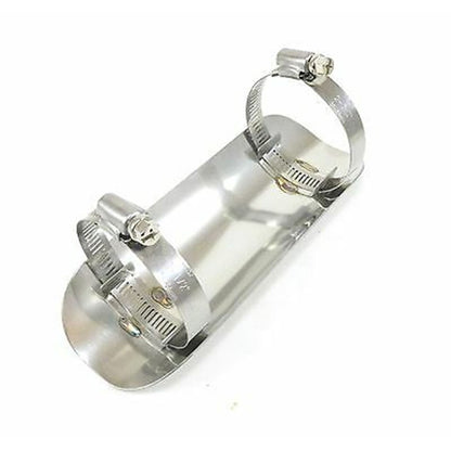 2FastMoto Exhaust Pipe Shield Guard Chrome Steel for Most Motorcycles 05-4128_666729