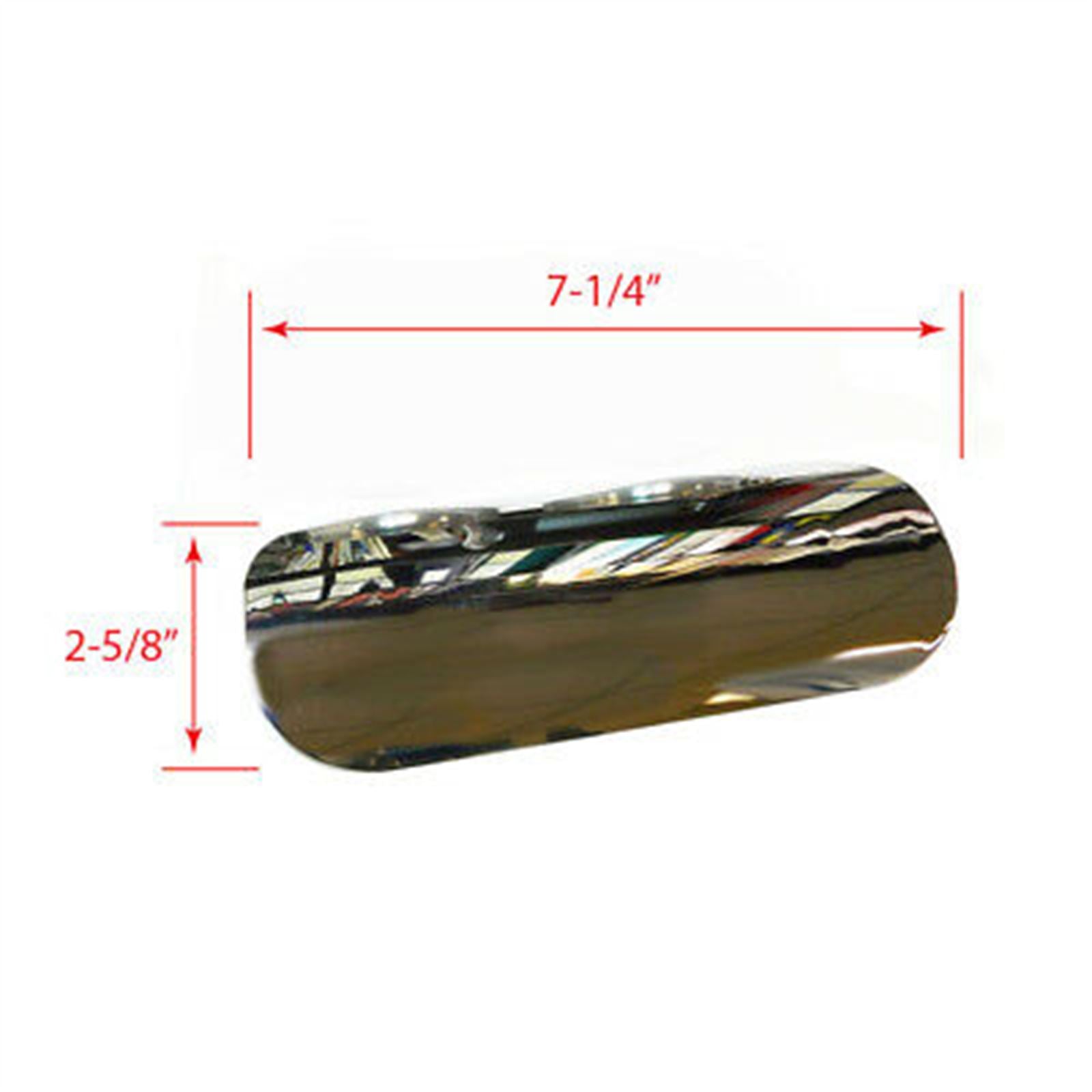 2FastMoto Exhaust Pipe Shield Guard Chrome Steel for Most Motorcycles 05-4128_666730