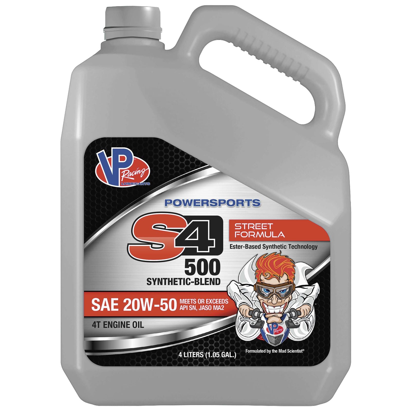 VP Racing S4 500 Semi-Synthetic Street Engine Oil 20W50 - 4/Liter VP7140504_102625