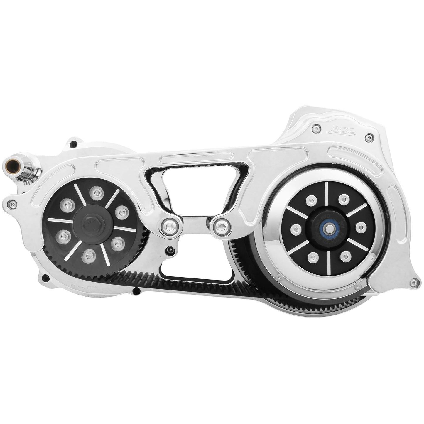 Belt Drives Belt Drive 2" Chrome 1-Piece FL17 [MPN: EVO-16BH-2C]_102697