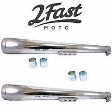 2FastMoto Dunstall Style Exhaust Muffler Pair Cafe Race Chopper Bobber  2fm-80-84050_635753