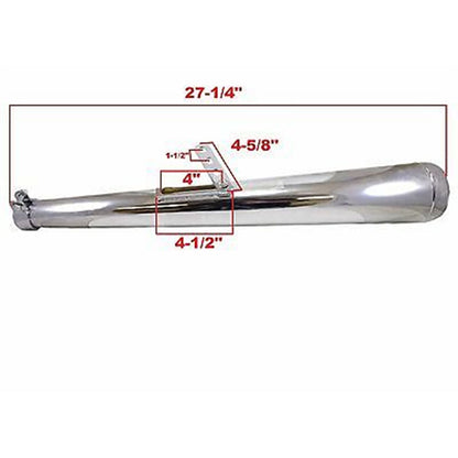 2FastMoto Dunstall Style Exhaust Muffler Pair Cafe Race Chopper Bobber  2fm-80-84050_635758