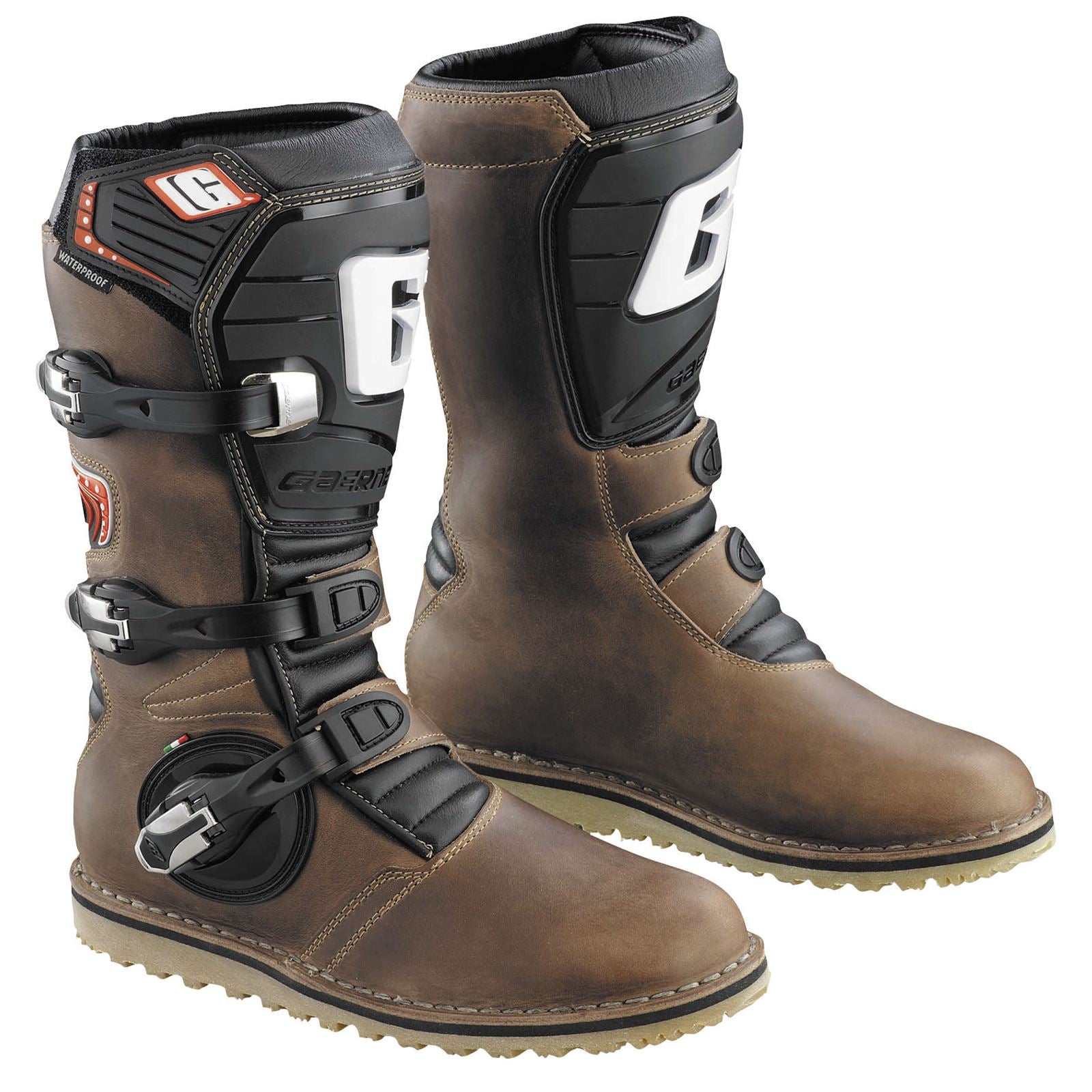 Gaerne Men's Balance Oiled Boots Brown - Size 10 [MPN: 2522-013-10]_507293