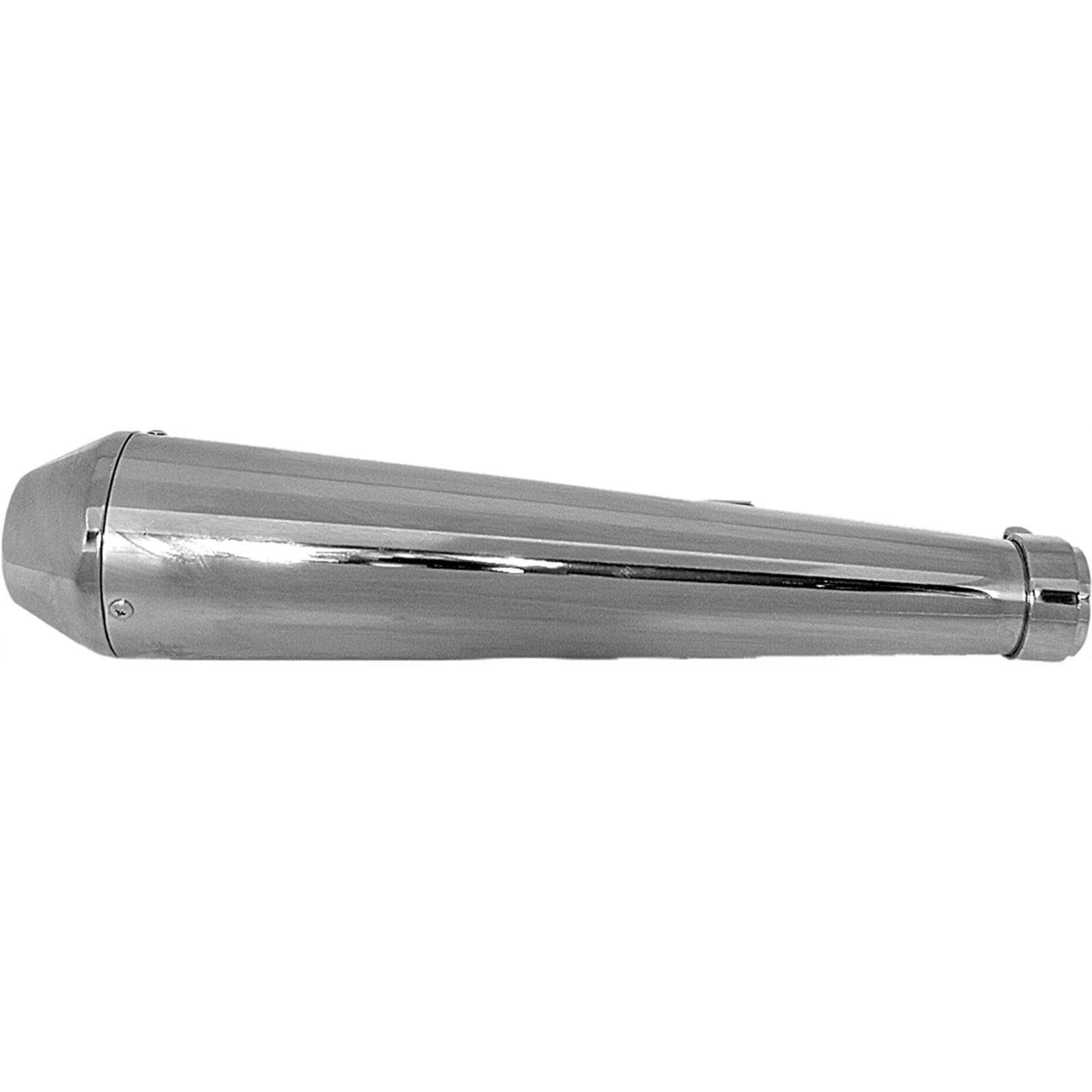 2FastMoto Chrome 17" Shorty Reverse Cone Megaphone Muffler OPEN BOX [MPN: 80-84030]_1947305