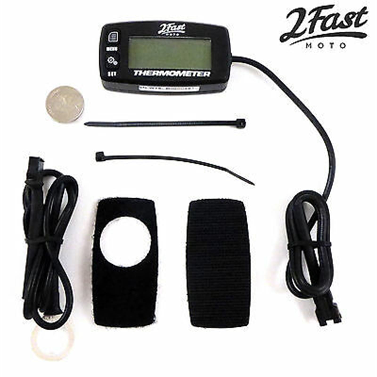2FastMoto Digital Temperature Gauge 2-Stroke/4-Stroke Dirtbike Offroad Trail 14-02095_633101