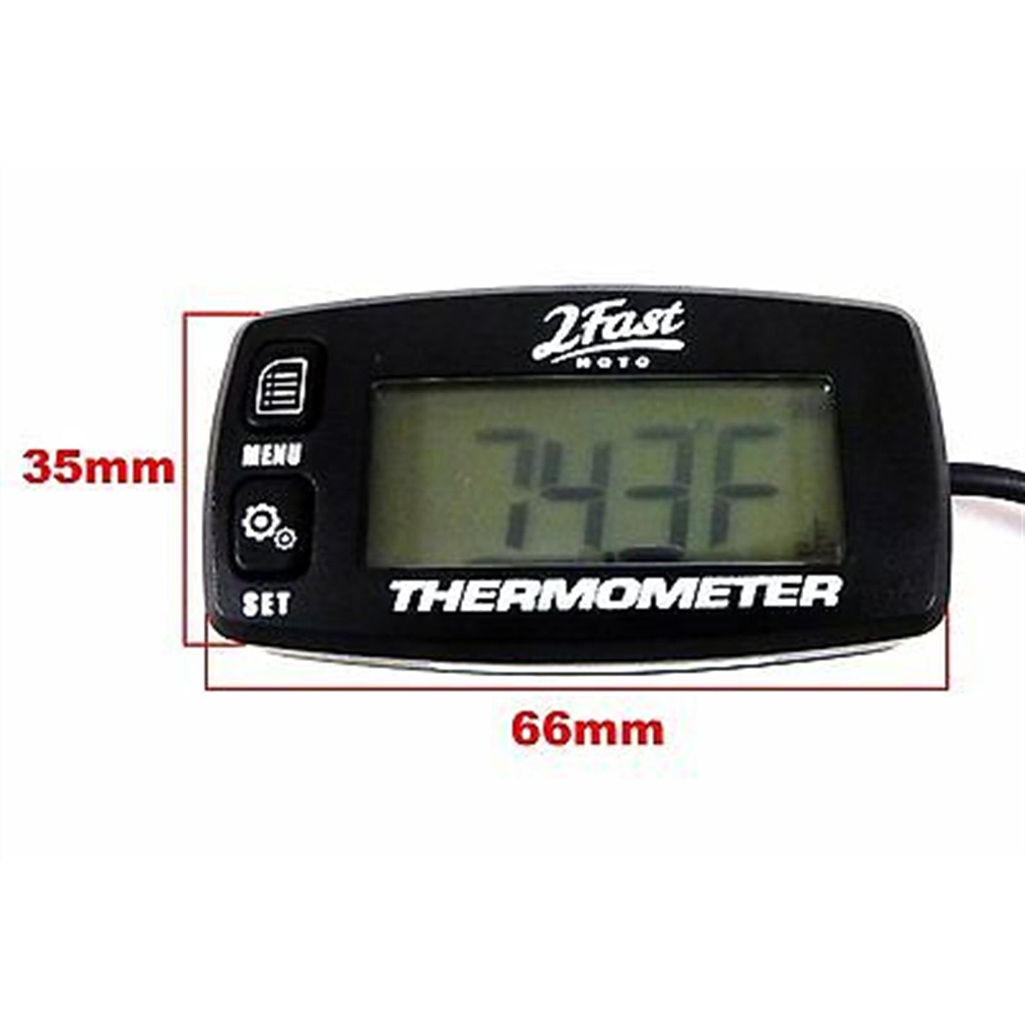 2FastMoto Digital Temperature Gauge 2-Stroke/4-Stroke Dirtbike Offroad Trail 14-02095_633098