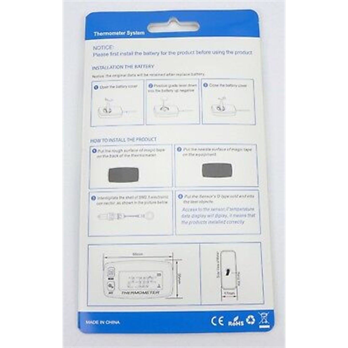 2FastMoto Digital Temperature Gauge 2-Stroke/4-Stroke Dirtbike Offroad Trail 14-02095_633106